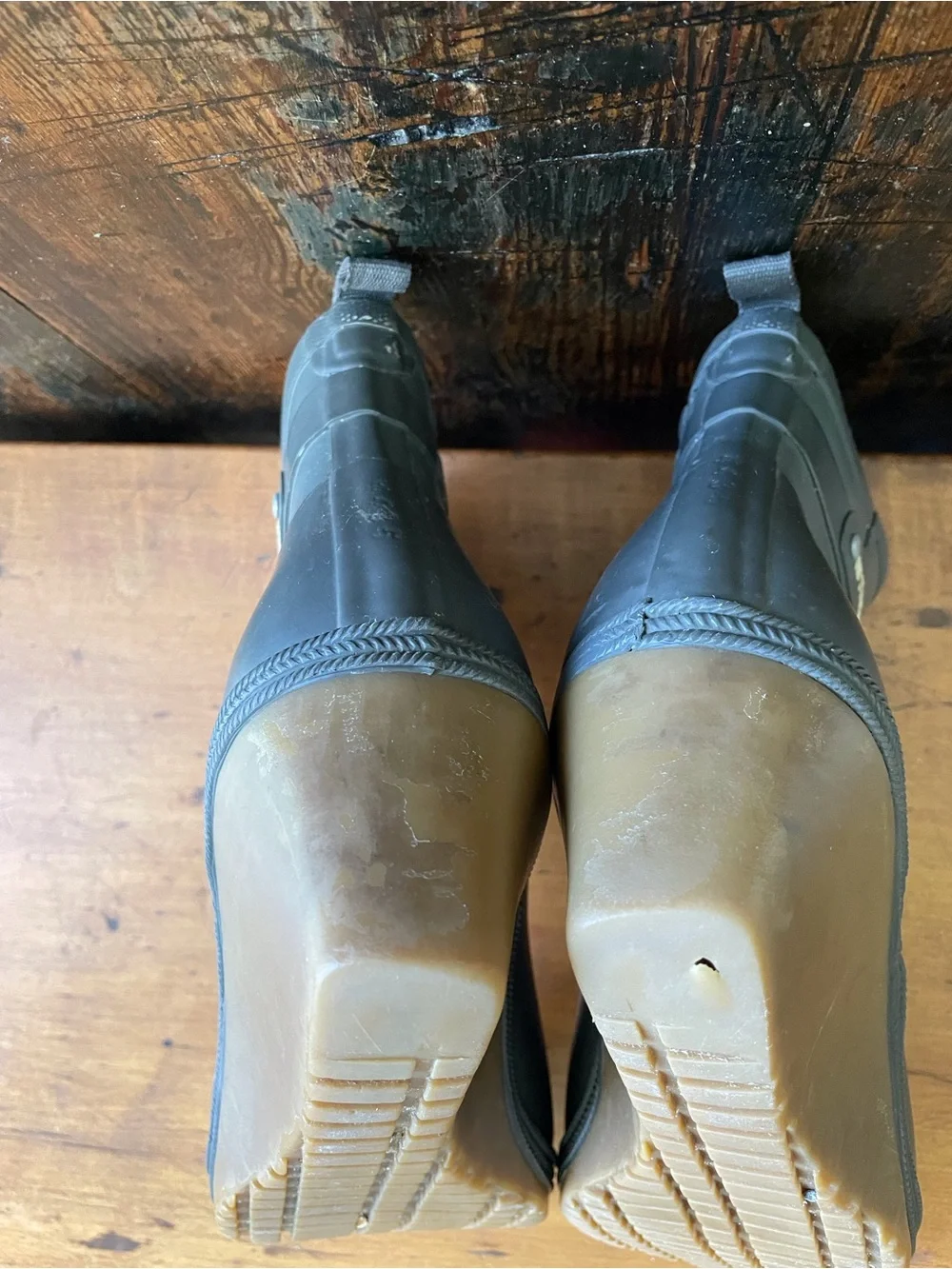Tretorn Plask Mid Gray Wedge Rain Boots Size 7.5